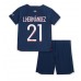 Paris Saint-Germain Lucas Hernandez #21 Dětské Oblečení Domácí Dres 2023-24 Krátkým Rukávem (+ trenýrky)